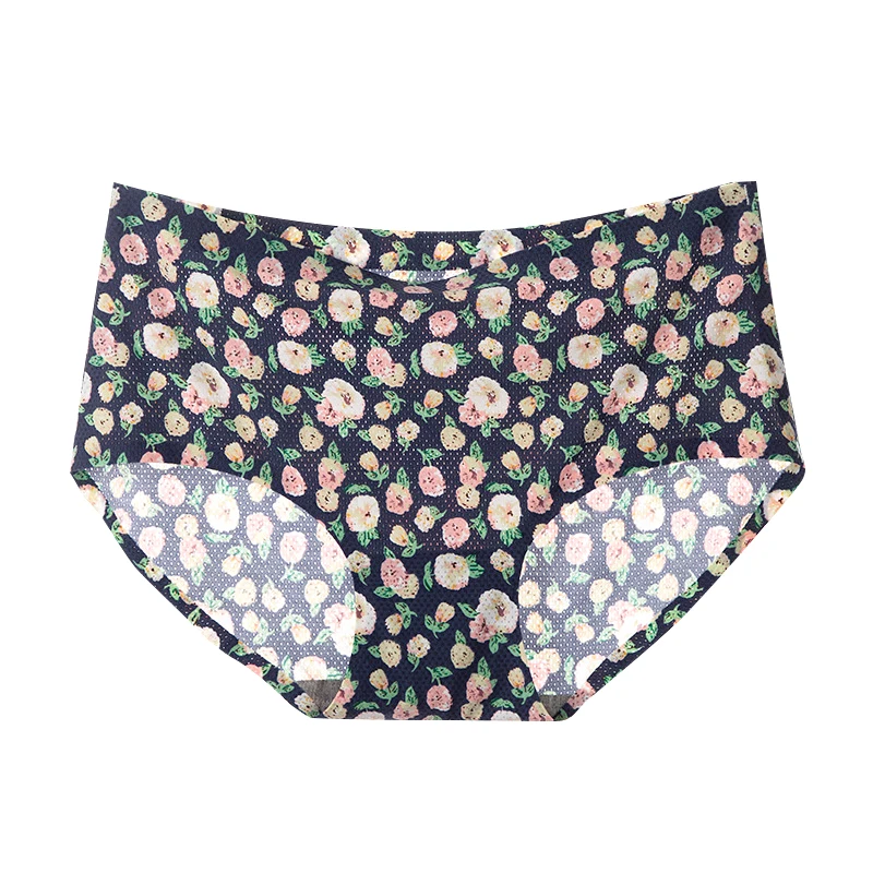 Короткие трусы трусики для женщин женские принт тонкие шелковые нижнее бельё
