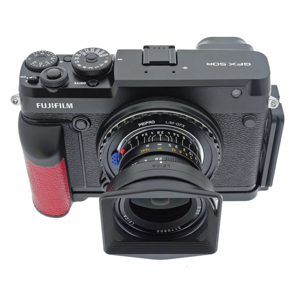 Peipro адаптер и крепление для объектива LM GFX Adapter for Leica M Mount Lens to Fujifilm Medium Format Camera