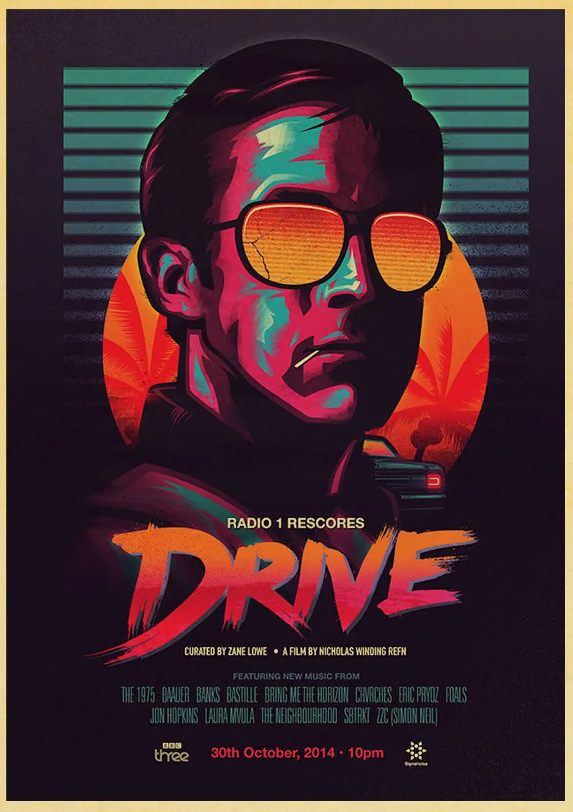 E101 Drive Ryan Gosling Carey Mulligan винтажный бумажный плакат настенная живопись украшение дома 42X30 см 30X21 см - Цвет: E101