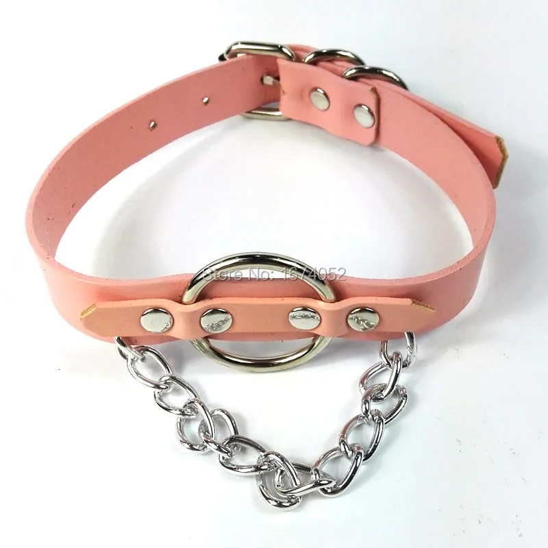 Панк Харадзюку 100% ручная работа женское кожаное колье для девочек ажурное