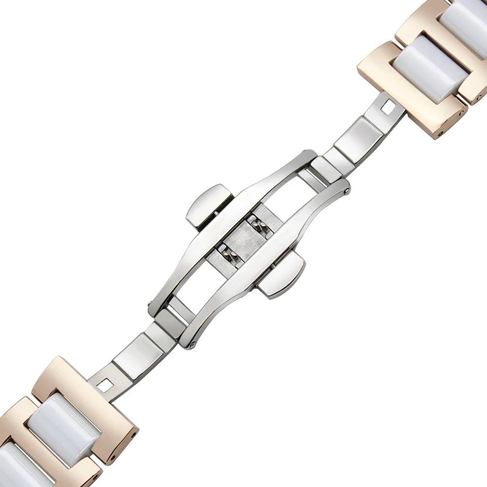 Керамика+ нержавеющая сталь ремешок для часов Quick Release ремешок для Rado Diamaster центрикс часы браслет 12 14 16 18 20 22 мм