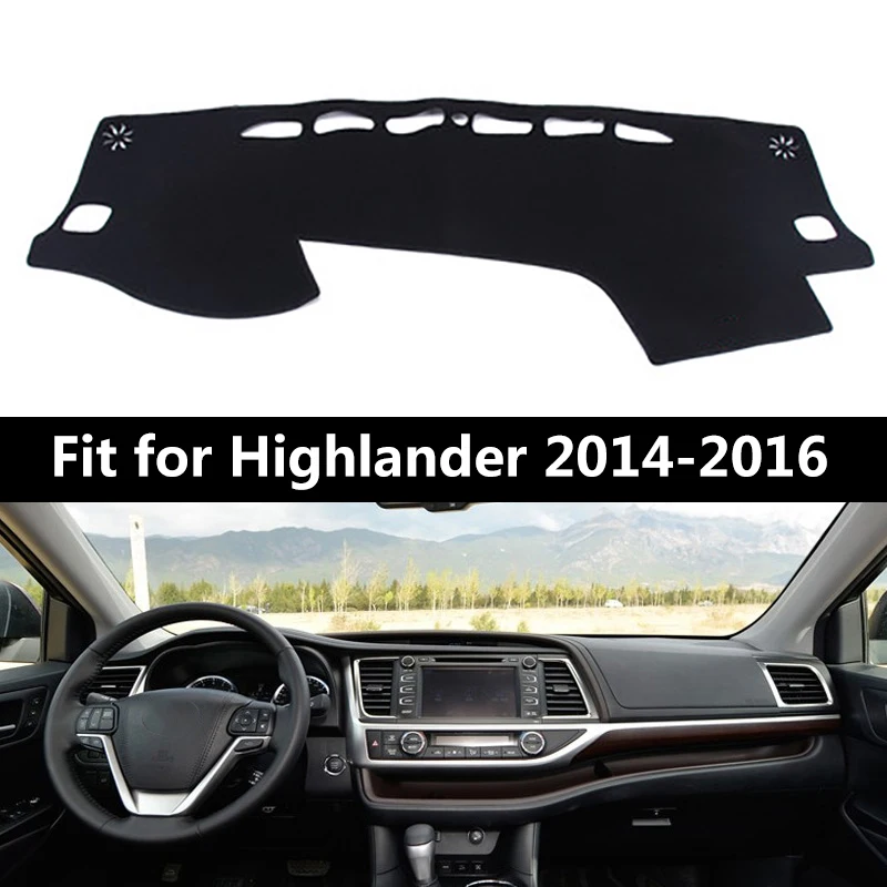 Коврик для приборной панели автомобиля Солнцезащитный коврик подходит Highlander 2014
