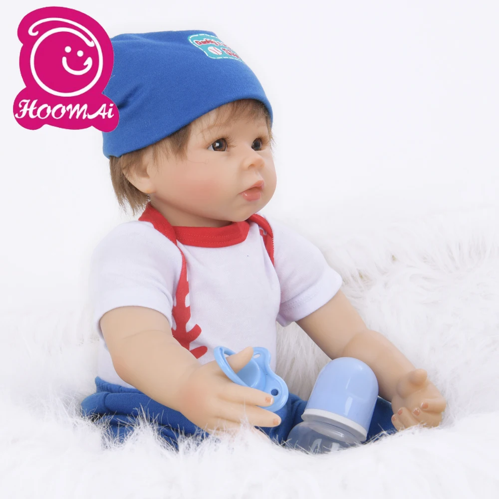 Кукла новорожденная Реалистичная изогнутая кукла реборн с волосами тканевое