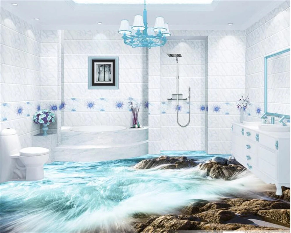 Beibehang модные домашние высокого уровня украшения дома обои Фэнтези coast спрей 3D стерео полы papel де parede скачать