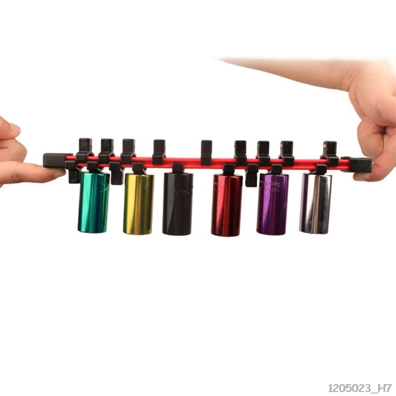 

3pcs/set Universal Industrial Plastic Double Sided Sleeve Socket Rail Holder Organizer 1/4 3/8 1/2
