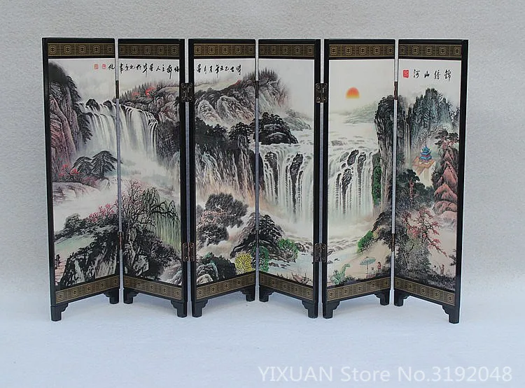 Средневековые Лаки в древности маленькие экраны/парчовые холмы/Декоративное