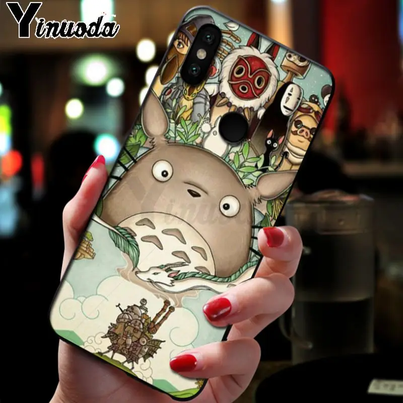 Yinuoda Тоторо Тихиро аниме Ghibli Миядзаки чехол для телефона для xiaomi redmi7 5plus 6a 4x go note5 note7 note6pro mi8se 9se крышка