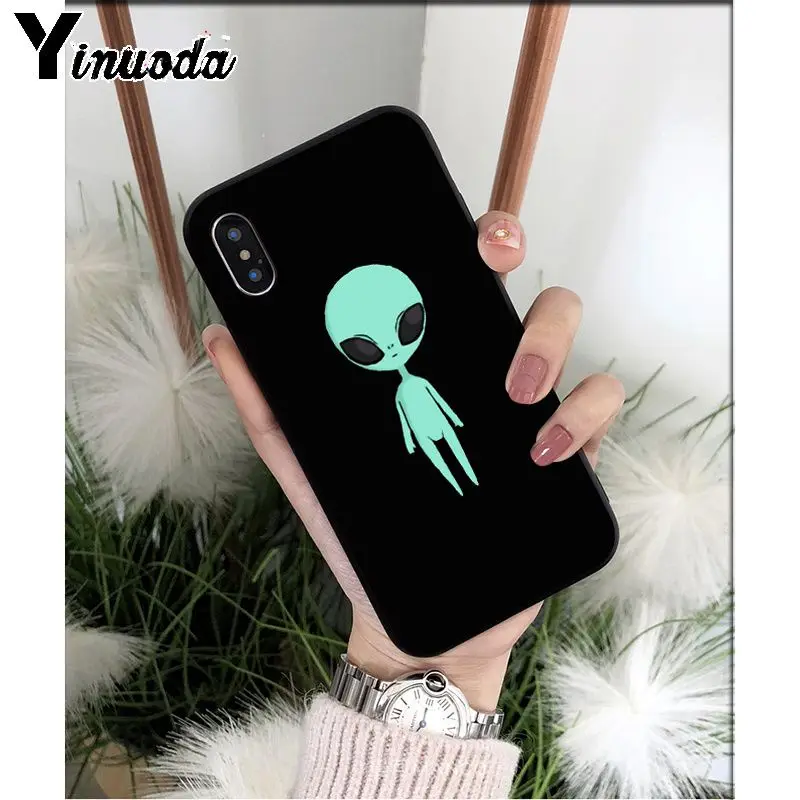 Чехол Yinuoda Alien UFO I Believe ET для iPhone X XS MAX 6 6s 7 7plus 8 8Plus 5 5S SE XR | Мобильные телефоны и