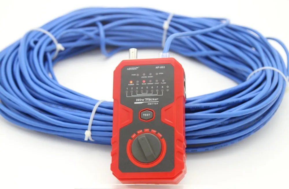 NOYAFA NF-803A простое управление Кабельный тестер тональный генератор для RJ45 RJ11 BNC