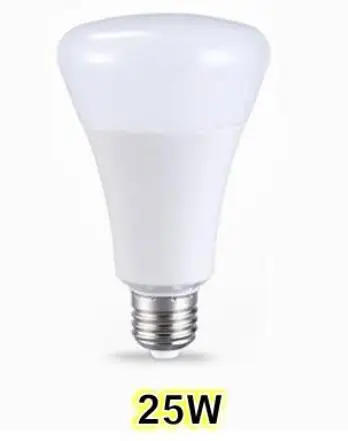 ZUCZUG Светодиодный лампа E27, 6 Вт, 9 Вт, 12 Вт, 15 Вт, 20 Вт, 25 Вт 220 V 110 V AC 85-265 V Светодиодный лампада ампулы Bombilla Высокая Яркость светодиодное освещение SMD5730 - Испускаемый цвет: 25W