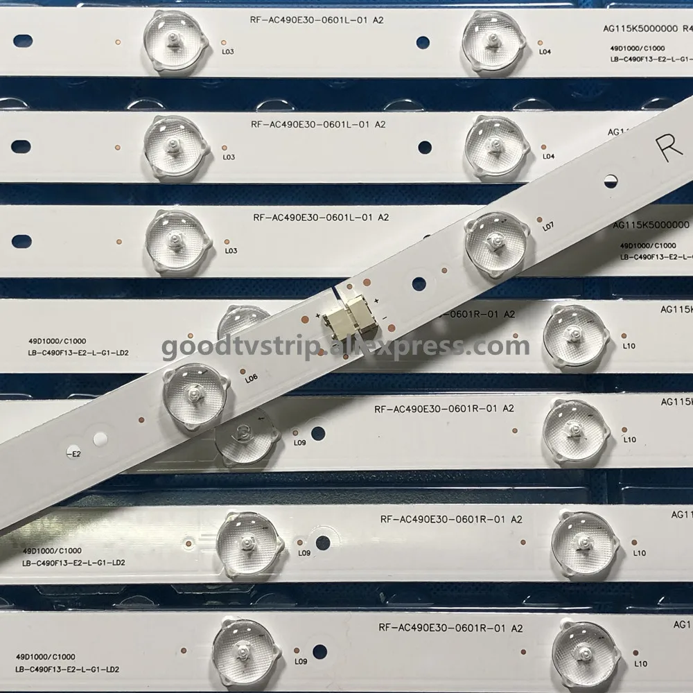 Комплект 10 шт. светодиодный подсветка полосы для 49D1000 49C1000 850095046 LB C490F13 E2 L G1 SE2 SE3