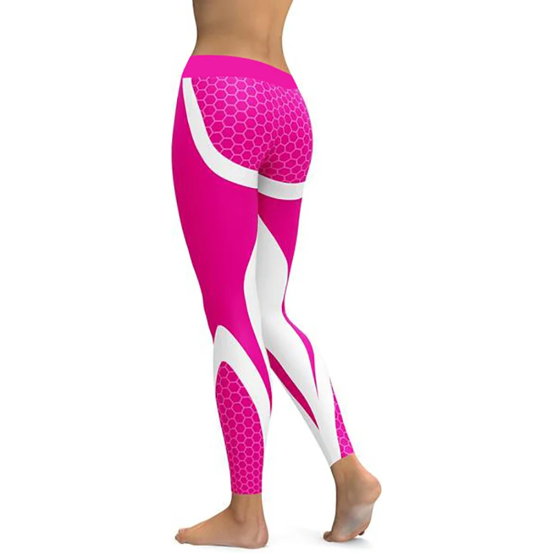 Pink Pants LI-FI штаны для йоги, клетчатые карбоновые Леггинсы для женщин, одежда для фитнеса, спортивные Леггинсы для бега, эластичные обтягивающие штаны с эффектом пуш-ап - Цвет: Pink Pants