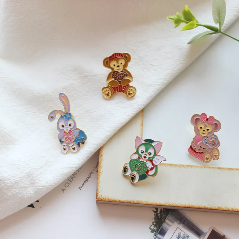 Lovely Cartoon Rabbit Bear Cat Brooch Fashion Collar Pin Alloy Brooches | Украшения и аксессуары