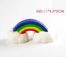 rainbow2 Jumbo Smiley Rainbow Squishy медленно поднимающийся имитационный хлеб торт ароматическая забавная игрушка для снятия стресса для детей детская игрушка - Цвет: rainbow2