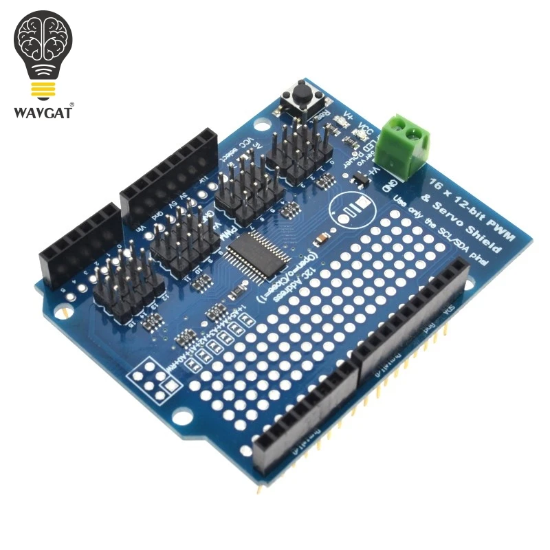 Сервопривод WAVGAT IIC I2C 16 каналов 12 бит ШИМ/сервопривод интерфейсы PCA9685 для Arduino Robot PWM