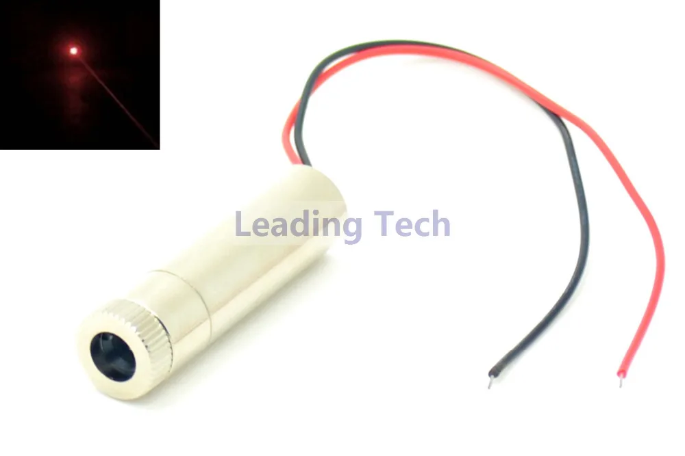 Фокусируемый красный точечный лазерный диодный модуль 5 в 650нм 150 МВт Лазеры 12x45 мм