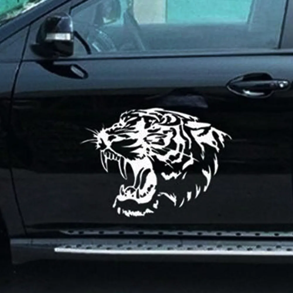 Тигровая голова львы автомобильные наклейки ПВХ мотоциклетные стильные