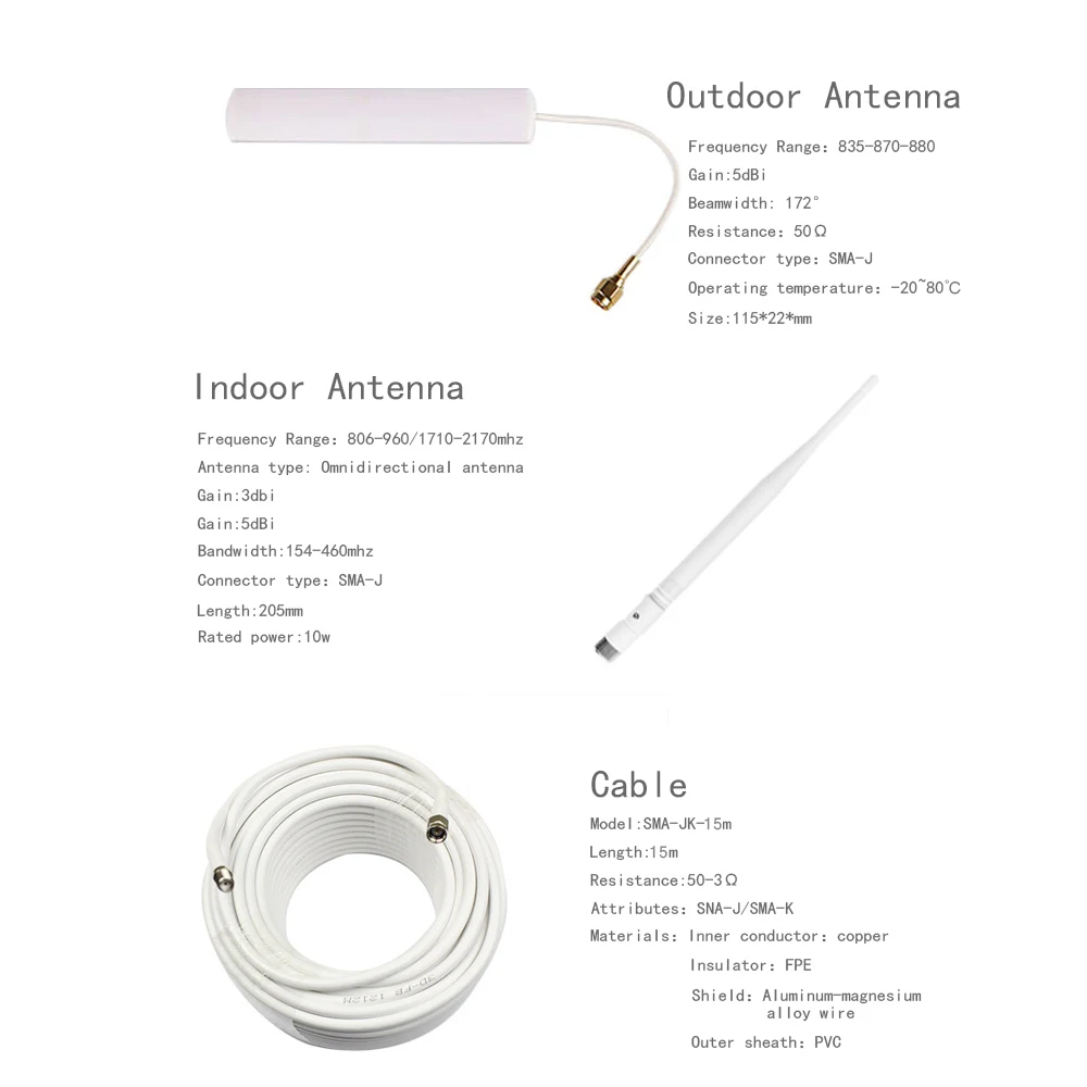 Ceny HSDPA + 3G WCDMA 2100mhz Wzmacniacz Sygnału Telefonii Komórkowej UMTS 2100 Wzmacniacz Telefonu Komórkowego Repeater Repetidor Sinal Celular 3G Ineternet