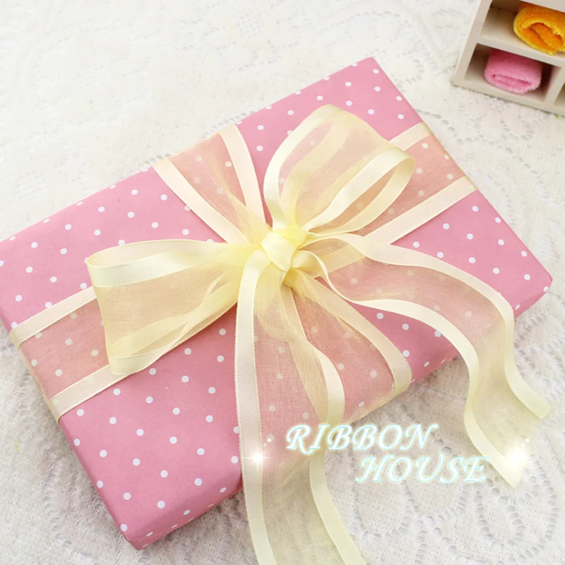 (5 метров/рулон) белая мягкая лента из органзы оптом декоративные ленты для