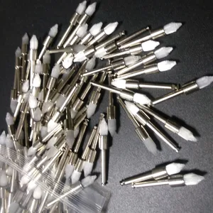 Щетки для полировки зубов, нейлоновые, конического типа, 100 шт.лот