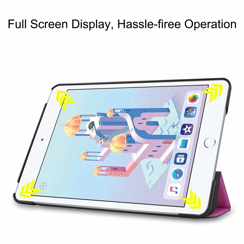 Тонкая кожаная смарт-подставка задняя Магнитная крышка с функцией