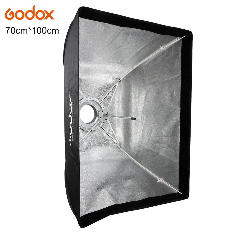 Godox 70x100 см софтбокс для фотостудии крепление Bowens кольцо адаптера из алюминиевого