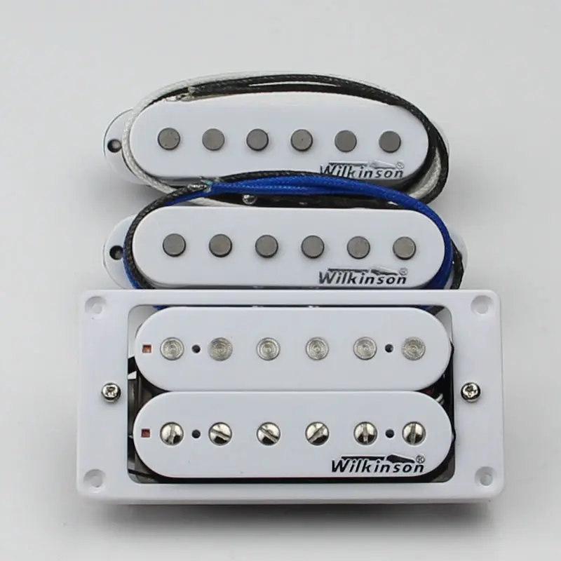 Новый набор для захвата гитары Wilkinson White Humbucker WHH(N + B) WVSM|Детали и аксессуары гитар| |
