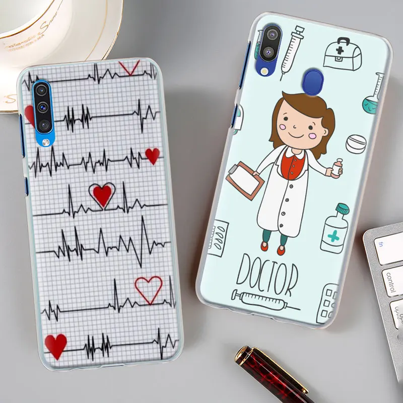 Медсестра медицина чехол КРЫШКА ДЛЯ samsung Galaxy A30 A40 A50 A70 A6 A8 плюс A7 A9 M30 чехол для телефона Coque