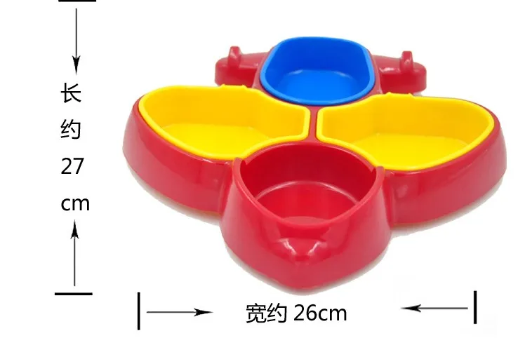 Детская посуда с мультипликационным самолетом несколько отдельных тарелок для