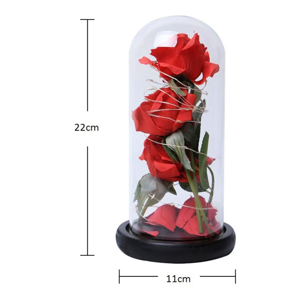 СВЕТОДИОДНЫЙ мигающий светящийся искусственный сохраненный розовый