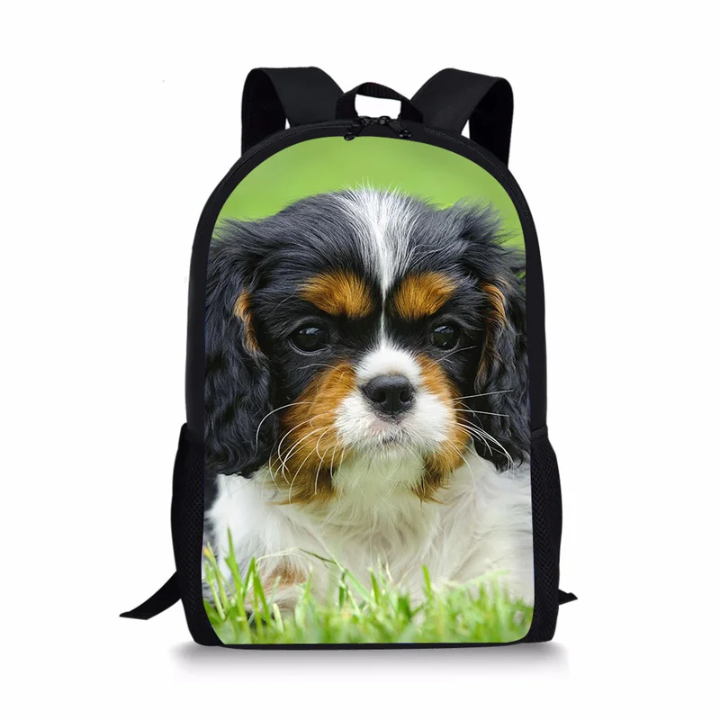 ADVOCATOR Cute 3D Pet Spaniel Dog Printing Boys Backpacks Children School Bags Mochila Escolar Kids Kindergarten Schoolbag Girls