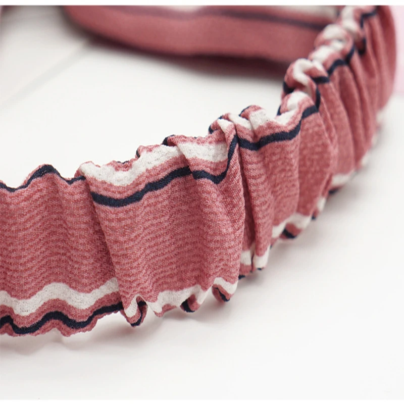 Новинка популярные повязки на голову в полоску милые для девочки тканевый