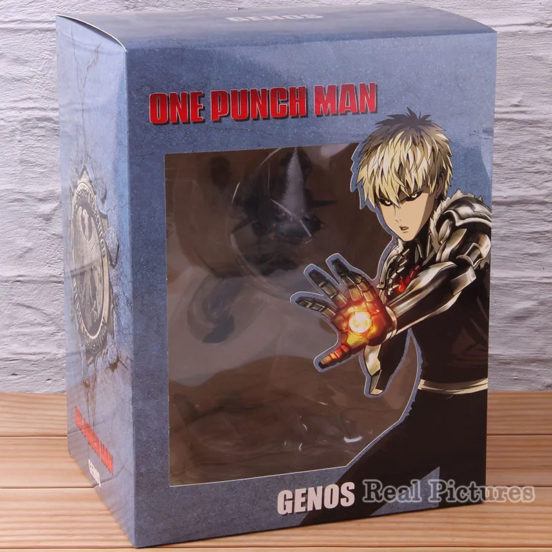 Genos Saitama Disciple экшн-модель игрушки один удар человек Аниме ПВХ Коллекционная Фигурка 14,5 см - Цвет: with retail box
