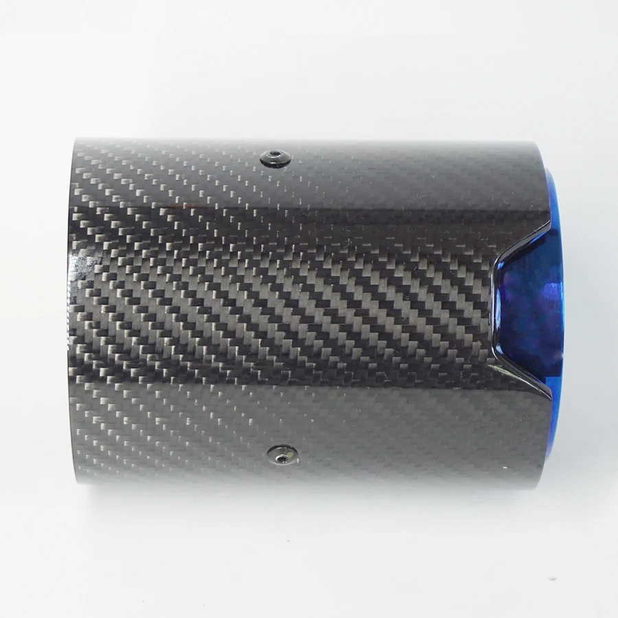 Выхлопная труба из настоящего углеродного волокна 70 мм глянцевая для BMW M2 F87 M3 F80 M4