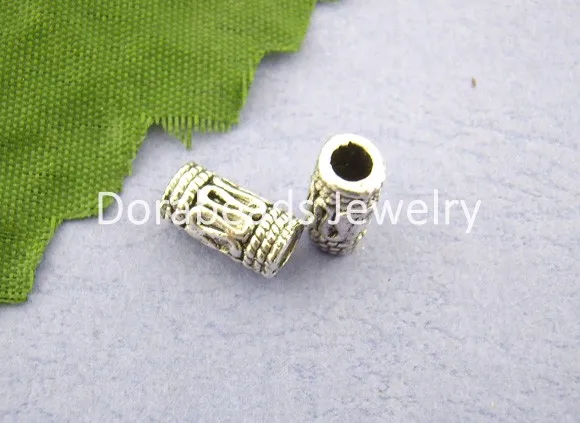 DoreenBeads Бесплатная Доставка! 60 Шт. Тибетского Серебра Wire Tube Распорки Бисер 4*10 мм