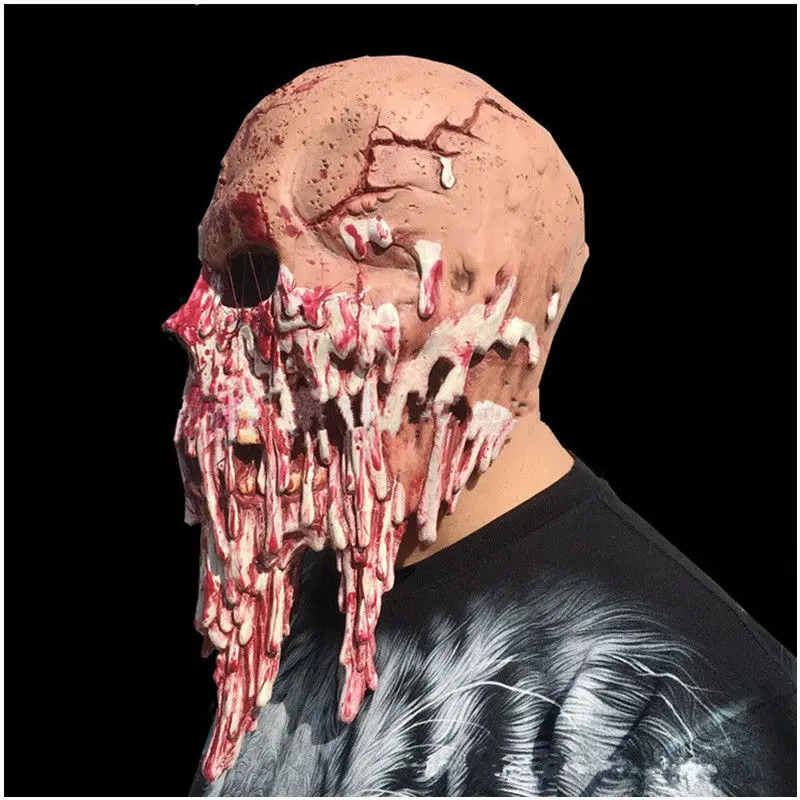 Страшная женская маска для Хэллоуина зомби гооны кровь ужас лицо Череп вампир