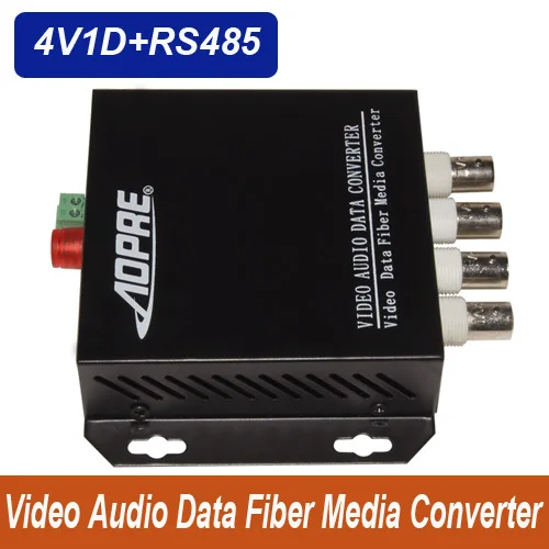 Высокое Качество 4-канальный видео данных аудио волоконно-оптический медиа