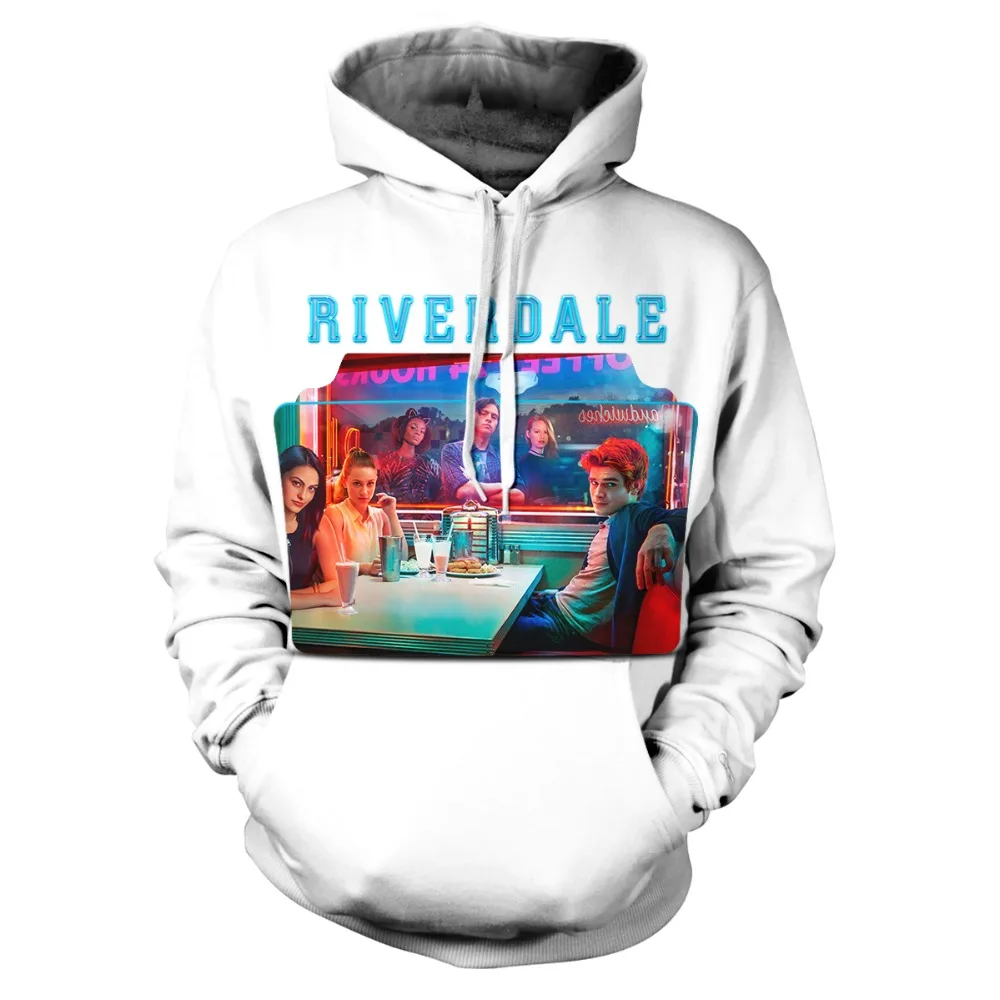 Толстовка ривердейл толстовки с капюшоном Забавный мультфильм женские/мужские