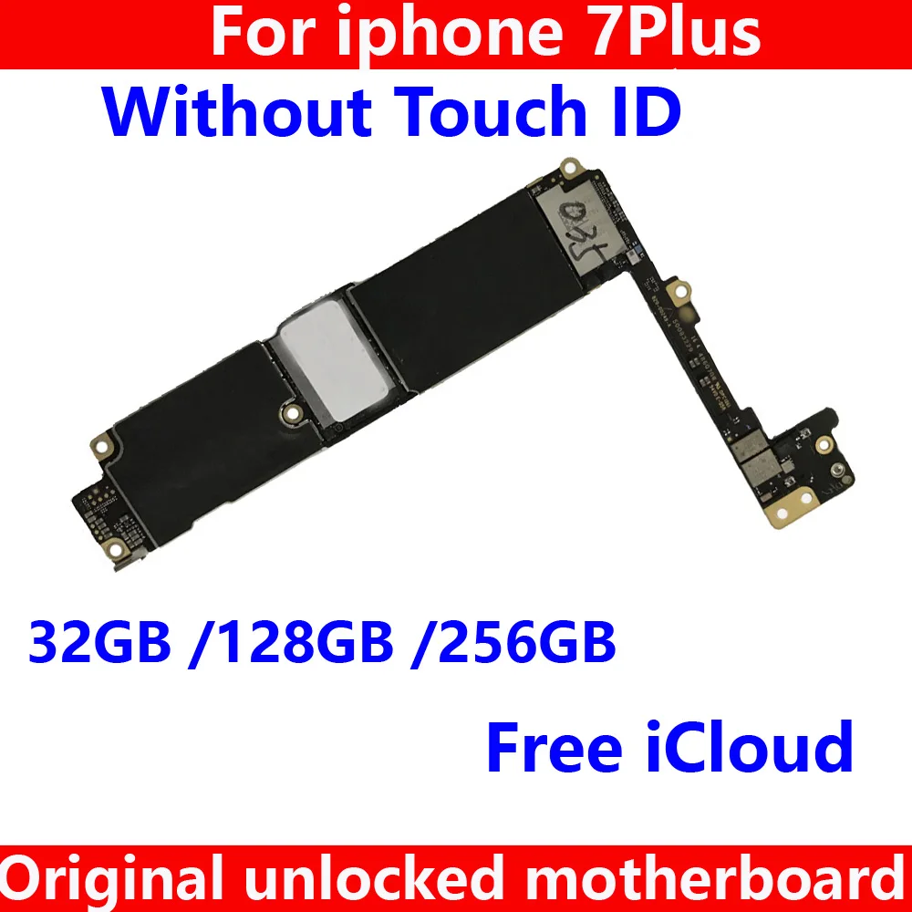 Бесплатная доставка Материнская плата 32 ГБ/128 ГБ/256 ГБ без touch ID для iphone7Plus 7P