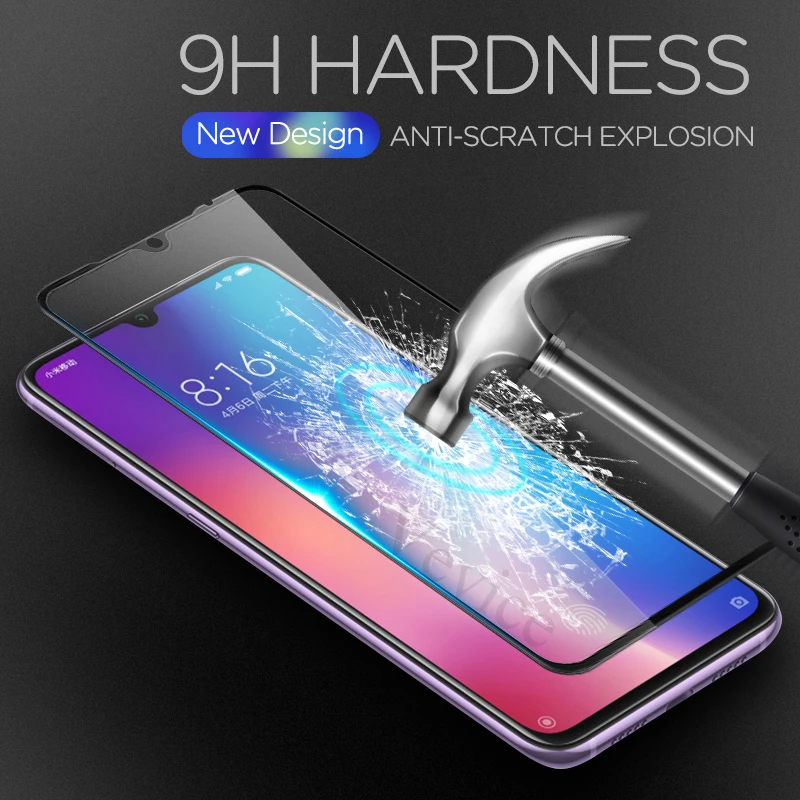 Закаленное стекло с полным покрытием для Xiaomi Mi 9 8 SE Mi8 A2 Lite A1 6 6X 5X Pocophone F1 Note 3