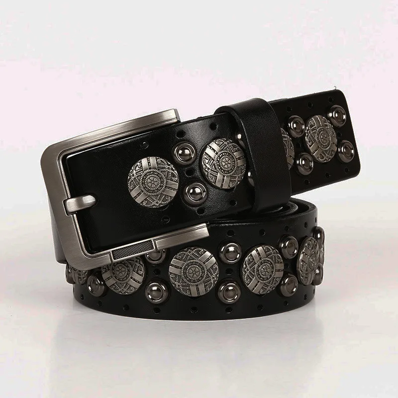 Роскошные Ремни Винтаж Для мужчин женщин из натуральной кожи дизайнерские талии