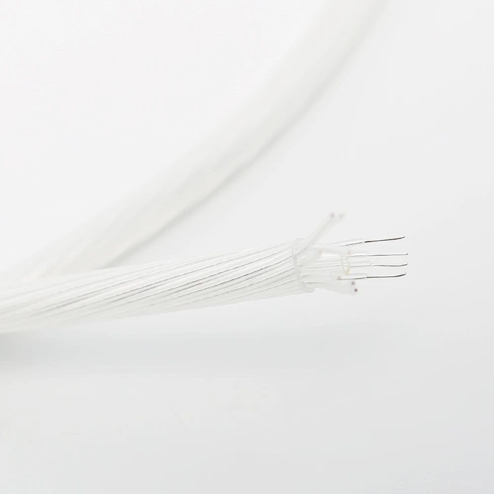 11-жильный OCC посеребренный аудио соединительный кабель PTFE для RCA/XLR кабеля |