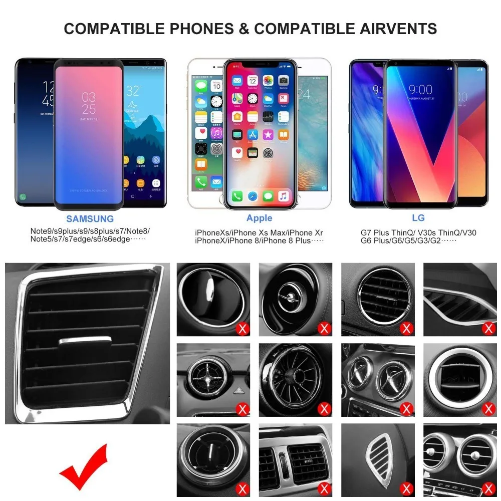 Беспроводное зарядное устройство Vogek Qi для iPhone XR XS Huawei Mate 20 Pro интеллектуальное