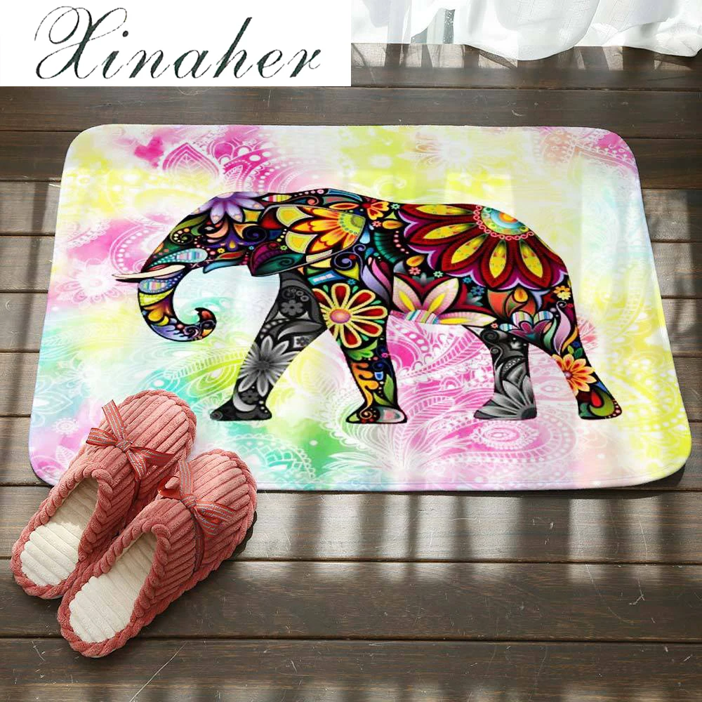 Коврик слон печатных пол ковер Ванная комната Кухня вход Нескользящие двери