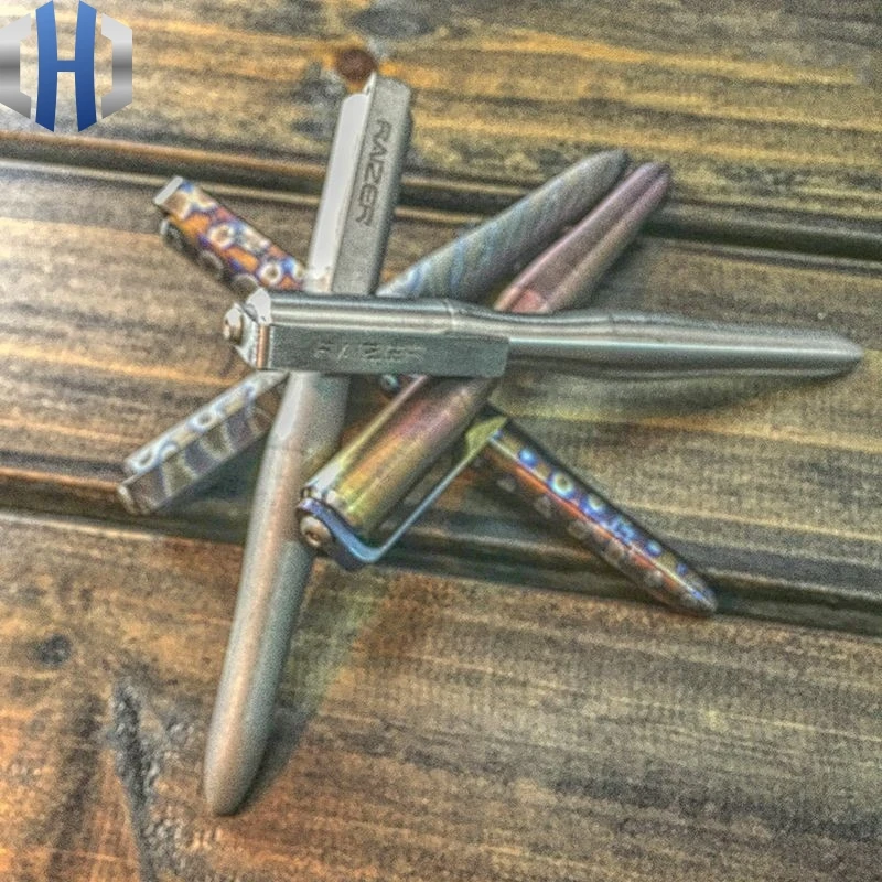 Online Titanium Pena Taktis Multi-Fungsi Jendela Rusak Melarikan Diri Serangan Senjata Outdoor Wanita Pertahanan Dengan Isi Ulang