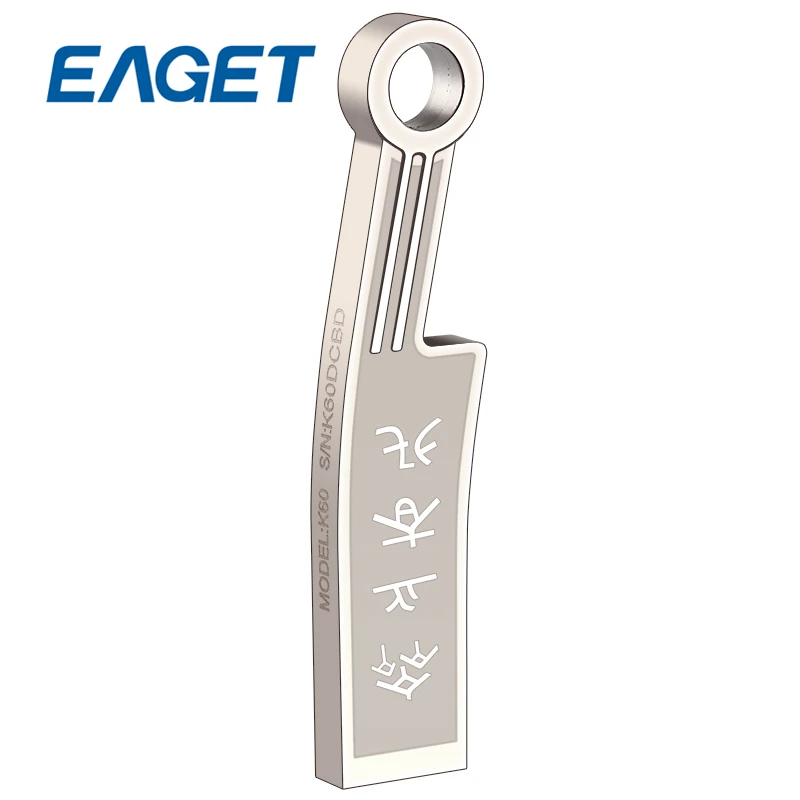 EAGET K60 USB 3.0 Флэш-Накопители 32 Г Высокоскоростной Мода Нож Древние Монеты Металл