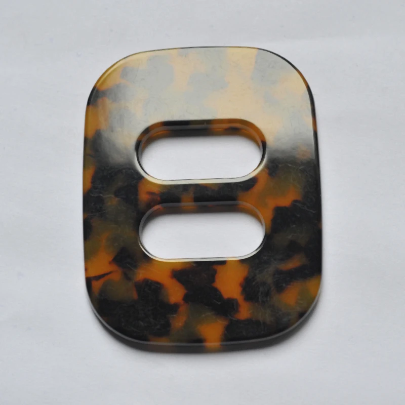 Новая Большая прямоугольная цепь шарфы пряжки ацетат Лист хан издание