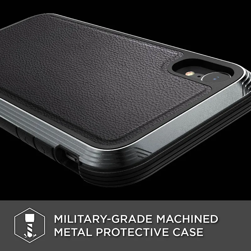 X-Doria Defense Lux чехол для телефона для iPhone X, XR, XS, Max, военный класс, протестированный на падение, анодированный алюминиевый чехол для iPhone XS Max