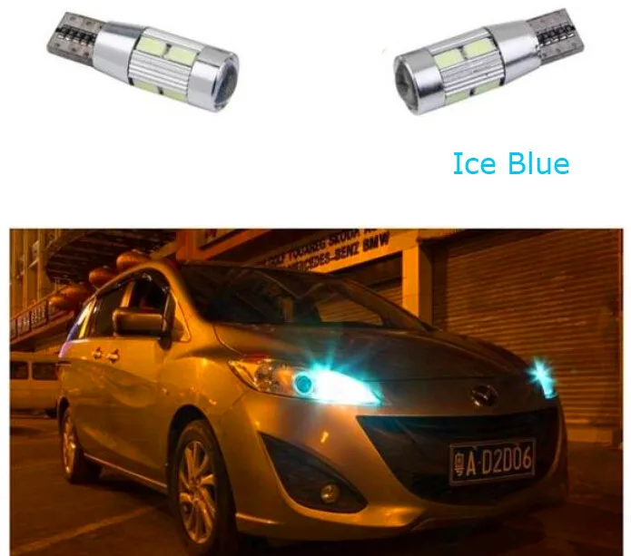 T10 Авто Стайлинг 5630 SMD 10 LED W5W 12V 2x автомобильная лампа белый интерьер парковка