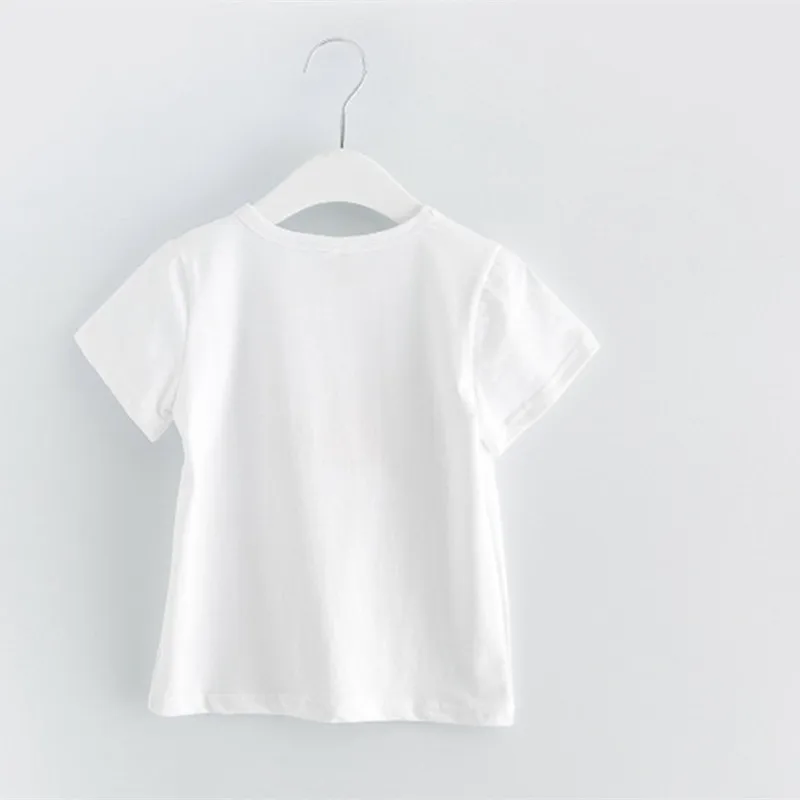 Комплект одежды для девочек AiLe Rabbit новое летнее детское платье белая короткая